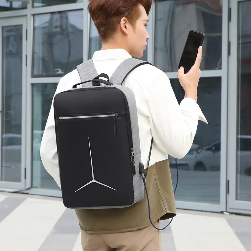 Anti-theft USB Waterproof Hard Case Travel Laptop Backpack