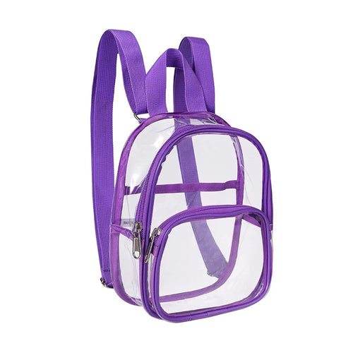 Pvc Transparent Bag Clear Travel Backpack Shoulder Bag Strap Book