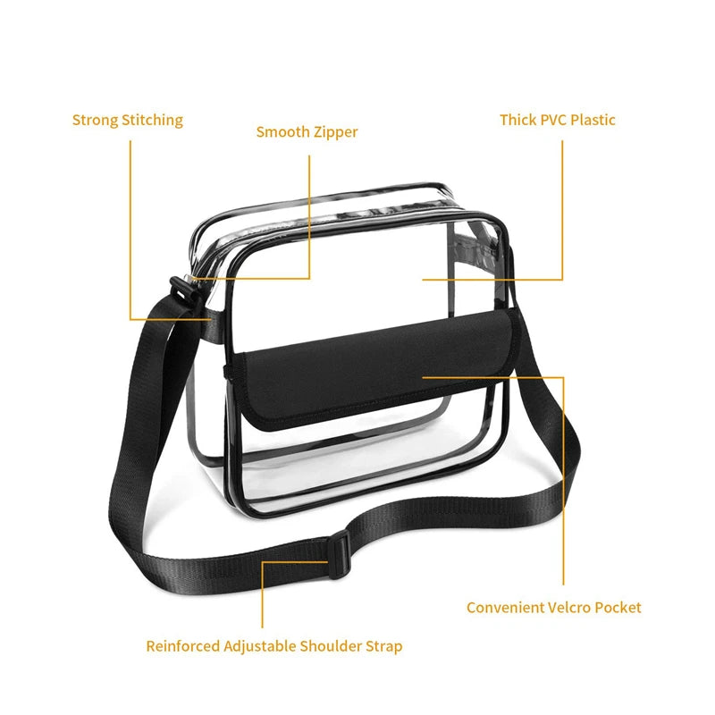 Summer Clear Bags Women's Transparent PVC Jelly Handbag Travel Beach