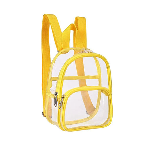 Pvc Transparent Bag Clear Travel Backpack Shoulder Bag Strap Book