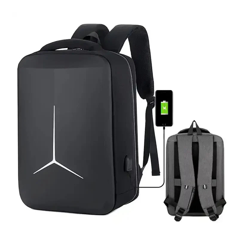 Anti-theft USB Waterproof Hard Case Travel Laptop Backpack