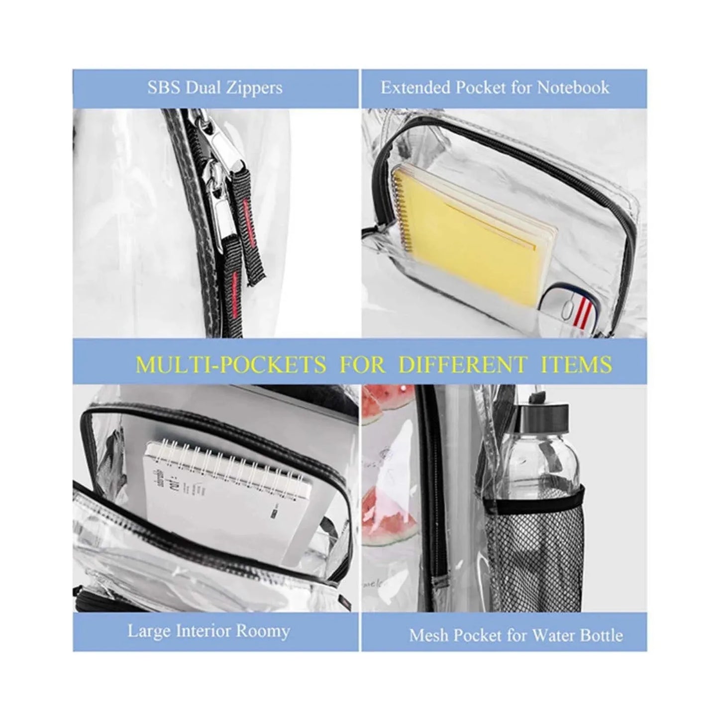 Large Capacity Transparent Backpack