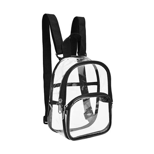 Pvc Transparent Bag Clear Travel Backpack Shoulder Bag Strap Book