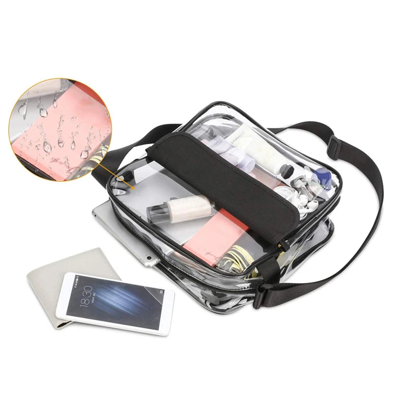 Summer Clear Bags Women's Transparent PVC Jelly Handbag Travel Beach