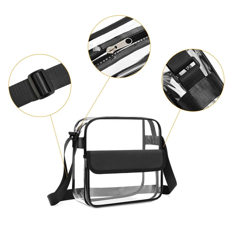 Summer Clear Bags Women's Transparent PVC Jelly Handbag Travel Beach