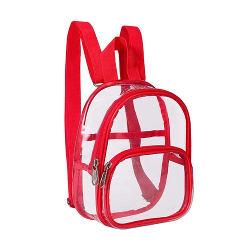 Pvc Transparent Bag Clear Travel Backpack Shoulder Bag Strap Book
