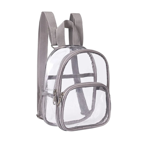 Pvc Transparent Bag Clear Travel Backpack Shoulder Bag Strap Book