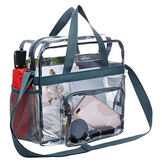 Stadium Approved PVC Clear Purse Large Capacity Clear Bag Clear