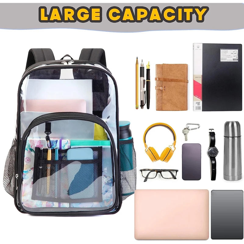 Backpack Waterproof Transparent Bag for Large Capacity