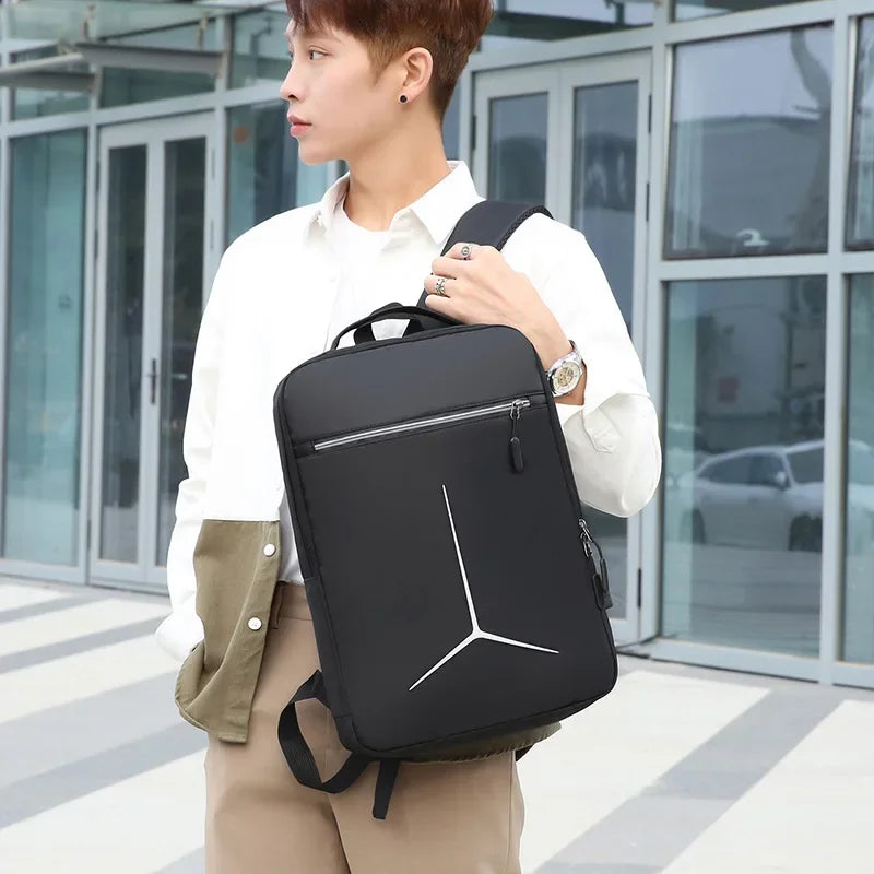 Anti-theft USB Waterproof Hard Case Travel Laptop Backpack